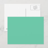 Medium Aquamarine Postkarte (Vorne/Hinten)