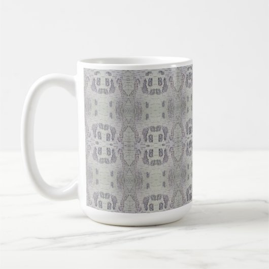 Medium Birch Tree Bark Patterned Kaffeetasse (Links)