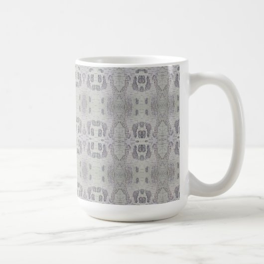 Medium Birch Tree Bark Patterned Kaffeetasse (Rechts)