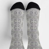 Medium Birch Tree Bark Patterned Socken (Oben)