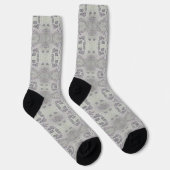 Medium Birch Tree Bark Patterned Socken (Rechts)