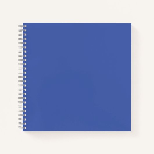 Medium Blue #445EAA Spiral Notebook Notizblock (Vorderseite)