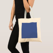 Medium Blue #445EAA, verblasst blau Tragetasche (Vorderseite (Produkt))