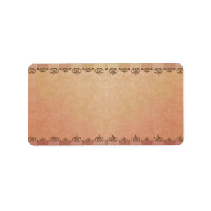 Medium Brocade Streifen Apothekenschild Adressaufkleber