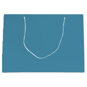 Medium Cyan Blue Large Gift Bag Große Geschenktüte (Vorderseite)