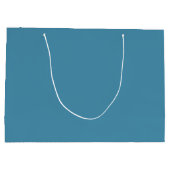 Medium Cyan Blue Large Gift Bag Große Geschenktüte (Rückseite)
