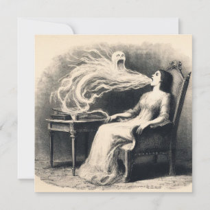 Medium, das Ektoplasma ausscheidet, unheimlicher S Karte