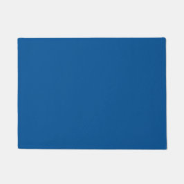 Medium Electric Blue Solid Color Fußmatte