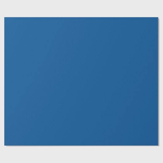 Medium Electric Blue Solid Color Geschenkpapier (Flach)