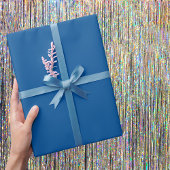 Medium Electric Blue Solid Color Geschenkpapier