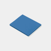Medium Electric Blue Solid Color Post-it Klebezettel (angewinkelt)