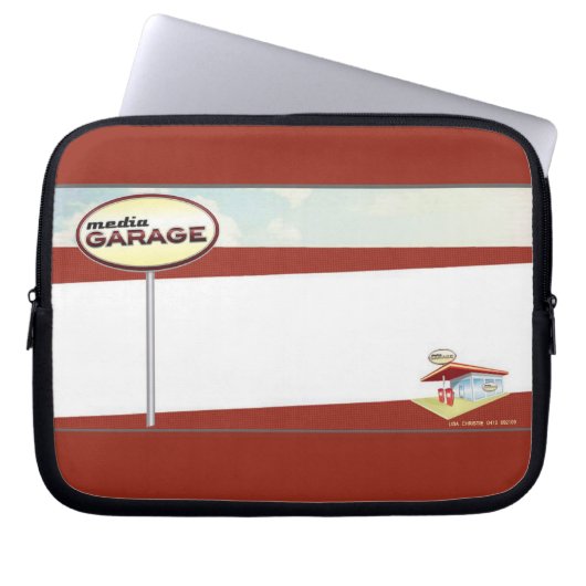 Medium-Garagen-Hülse Laptopschutzhülle (Vorderseite)