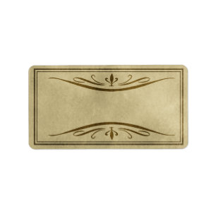 Medium geblühter Apotheker-Aufkleber Adressaufkleber