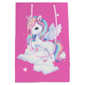 Medium Gift Bag to a magical birthday party. Mittlere Geschenktüte (Rückseite)