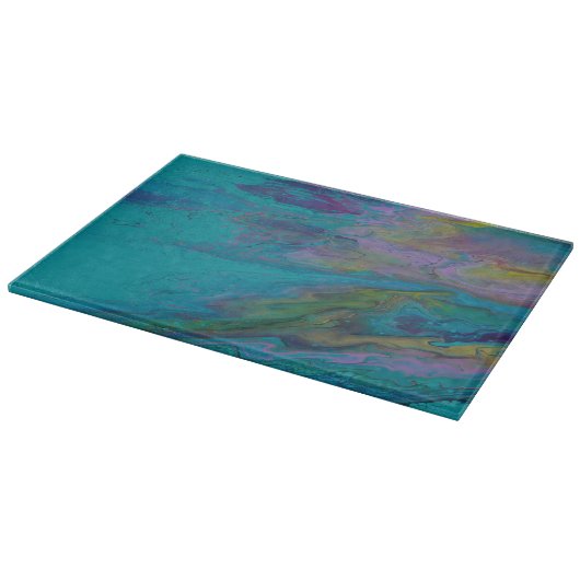 Medium Glas Cutting Board Schneidebrett (Ecke)
