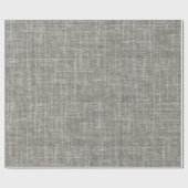 Medium Gray Linen Geschenkpapier (Flach)