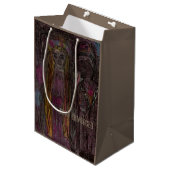 Medium, mittlere Geschenk-Matttasche "GERADE Geschenktüte (Vorderseite Schrägansicht)