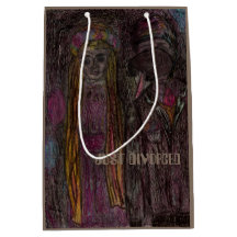 Medium, mittlere Geschenk-Matttasche "GERADE