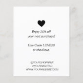 Medium - Modern Minimal Thank You For Your Order (Rückseite)