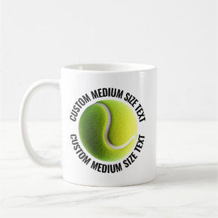 Medium Personalisierter Text Tennisball  311g Cust Kaffeetasse