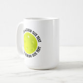 Medium Personalized Text Pickleball 15 oz. Custom Kaffeetasse (Vorderseite Links)