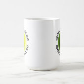 Medium Personalized Text Tennis Ball 15 oz. Custom Kaffeetasse (Mittel)