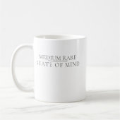 Medium Rare State of Mind Steakliebhaber Fleischli Kaffeetasse (Links)