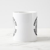 Medium Size Personalized Text Golf Ball Custom Jumbo-Tasse (Vorderseite)