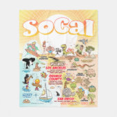 Medium SoCal Fleece Blanket (Vorderseite)