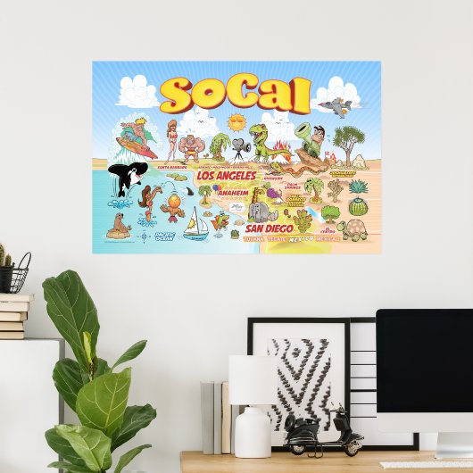 Medium SoCal Poster (Heimbüro)