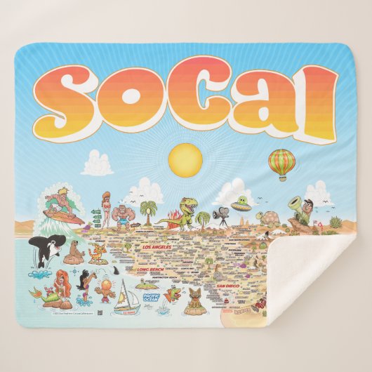 Medium SoCal Sherpadecke (Vorderseite (Horizontal))