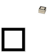 Medium square frame / 中平角 gummistempel (Stempel)
