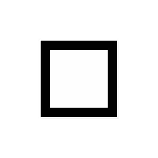 Medium square frame / 中平角 gummistempel (Prägung)