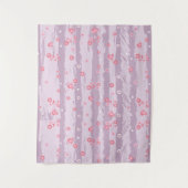 Medium Tapestry (50" x 60") – Butterfly Garden Wandteppich (Vorderseite)