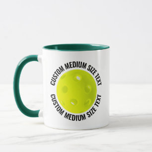 Medium Text H. GREEN Combo 11oz Custom Pickleball Tasse