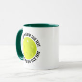 Medium Text H. GREEN Combo 11oz Custom Pickleball Tasse (Vorderseite Links)