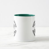 Medium Text JÄGERGRÜN Kombination 11oz Individuell Tasse (Zentrum)