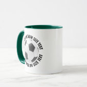 Medium Text JÄGERGRÜN Kombination 11oz Individuell Tasse (Vorderseite Links)