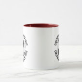 Medium Text MAROON Combo 11oz Individueller Fußbal Tasse (Zentrum)