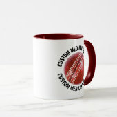 Medium Text MAROON Combo 11oz Kundenspezifisches C Tasse (VorderseiteRechts)