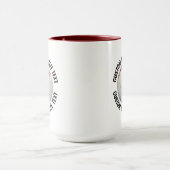 Medium Text MAROON Combo 15oz Benutzerdefinierter Tasse (Zentrum)