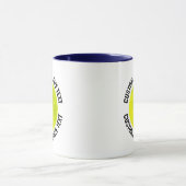 Medium Text NAVY BLAU Combo 11oz Custom Pickleball Tasse (Zentrum)