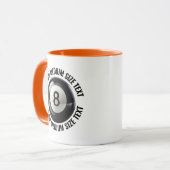 Medium Text ORANGE Combo 11oz Benutzerdefiniert 8 Tasse (Vorderseite Links)
