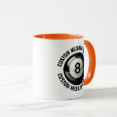 Medium Text ORANGE Combo 11oz Benutzerdefiniert 8 Tasse (VorderseiteRechts)
