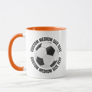 Medium Text ORANGE Combo 11oz Benutzerdefinierter  Tasse