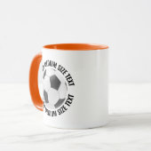 Medium Text ORANGE Combo 11oz Benutzerdefinierter Tasse (Vorderseite Links)