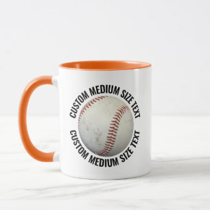Medium Text ORANGE Combo 11oz Benutzerdefiniertes  Tasse