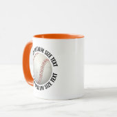 Medium Text ORANGE Combo 11oz Benutzerdefiniertes  Tasse (Vorderseite Links)