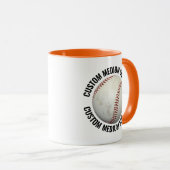 Medium Text ORANGE Combo 11oz Benutzerdefiniertes  Tasse (VorderseiteRechts)