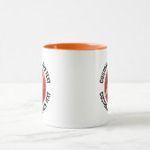 Medium Text ORANGE Combo 11oz Custom Cricket is tr Tasse (Zentrum)